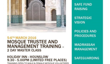 Mosque Trustee & Management Training in Hounslow